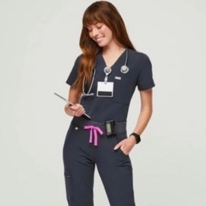 FIGS Night Sky Catarina Scrub Top. Size Small.